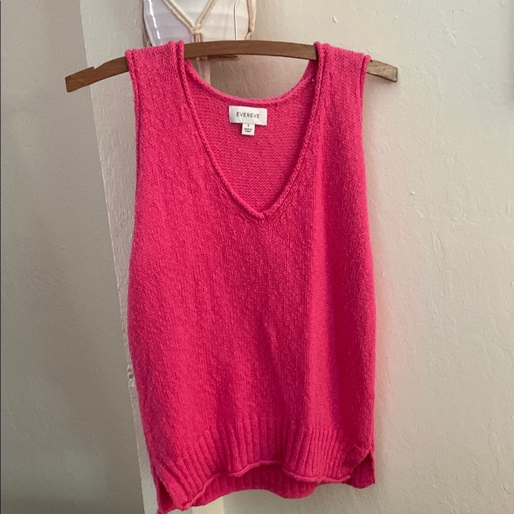 Evereve Pink knit Tank Top